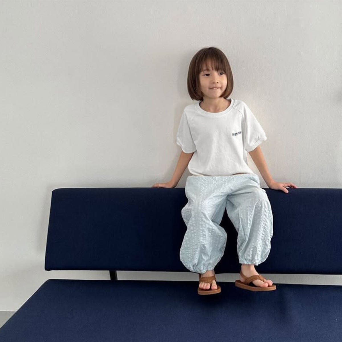 半袖Tシャツ レターロゴ刺繍半袖Tシャツ【mh0009981】