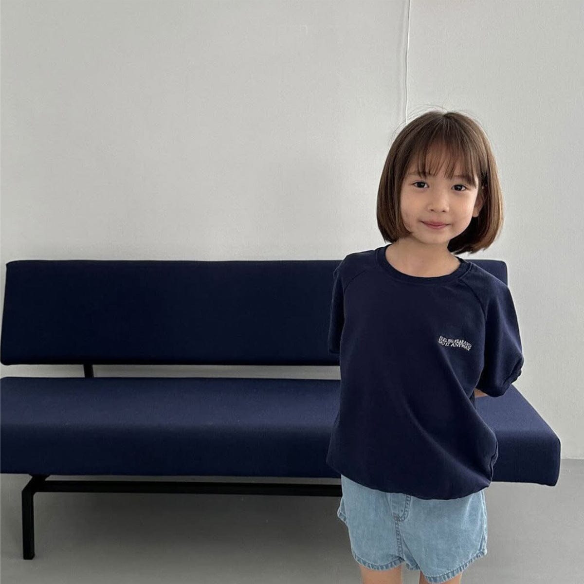 半袖Tシャツ レターロゴ刺繍半袖Tシャツ【mh0009981】