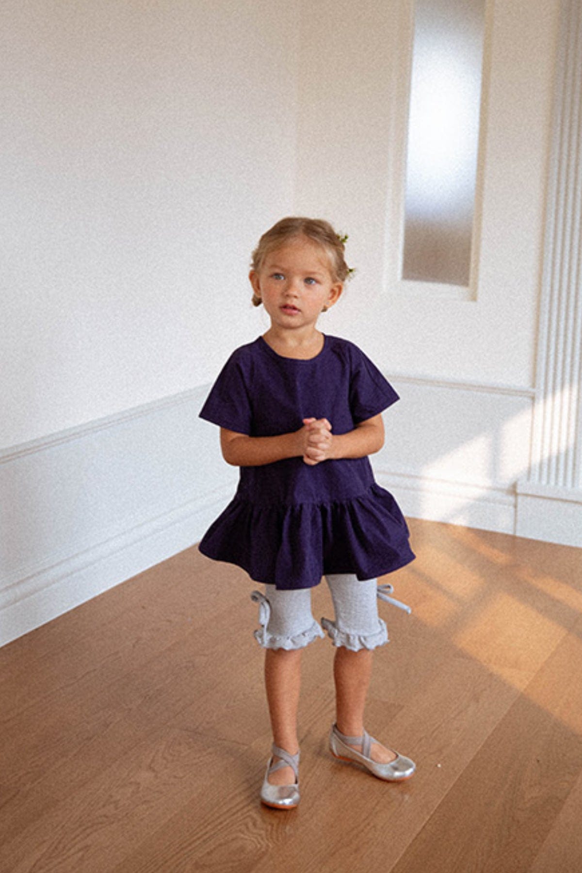 半袖Tシャツ ビッグペプラムフリル半袖Tシャツブラウス【mh0009991】