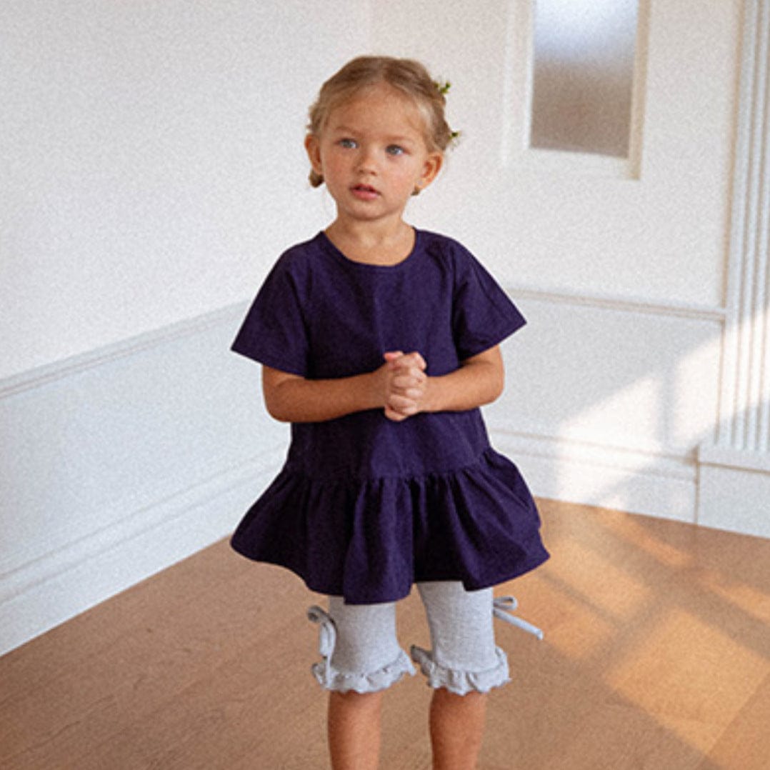 半袖Tシャツ ビッグペプラムフリル半袖Tシャツブラウス【mh0009991】