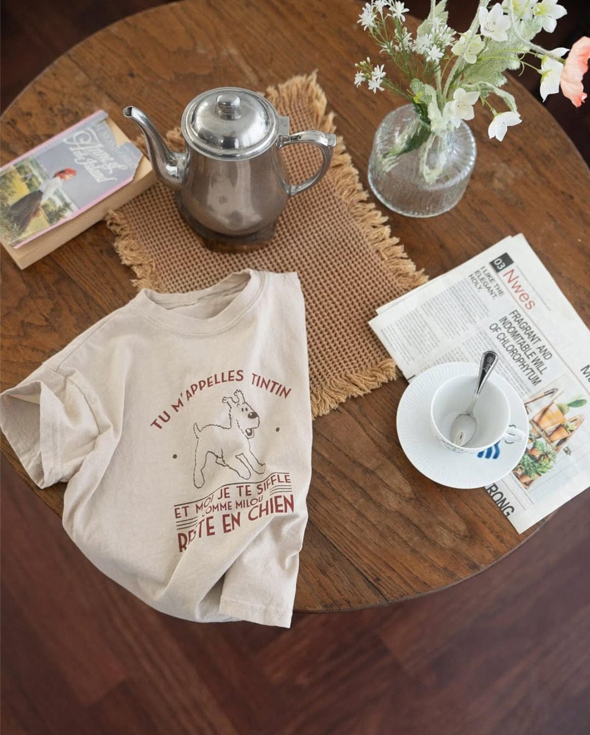 半袖Tシャツ 犬ドッグプリント半袖Tシャツ【mh0010207】