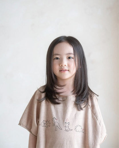 半袖Tシャツ ダイナソー恐竜プリント半袖Tシャツ【mh0010211】