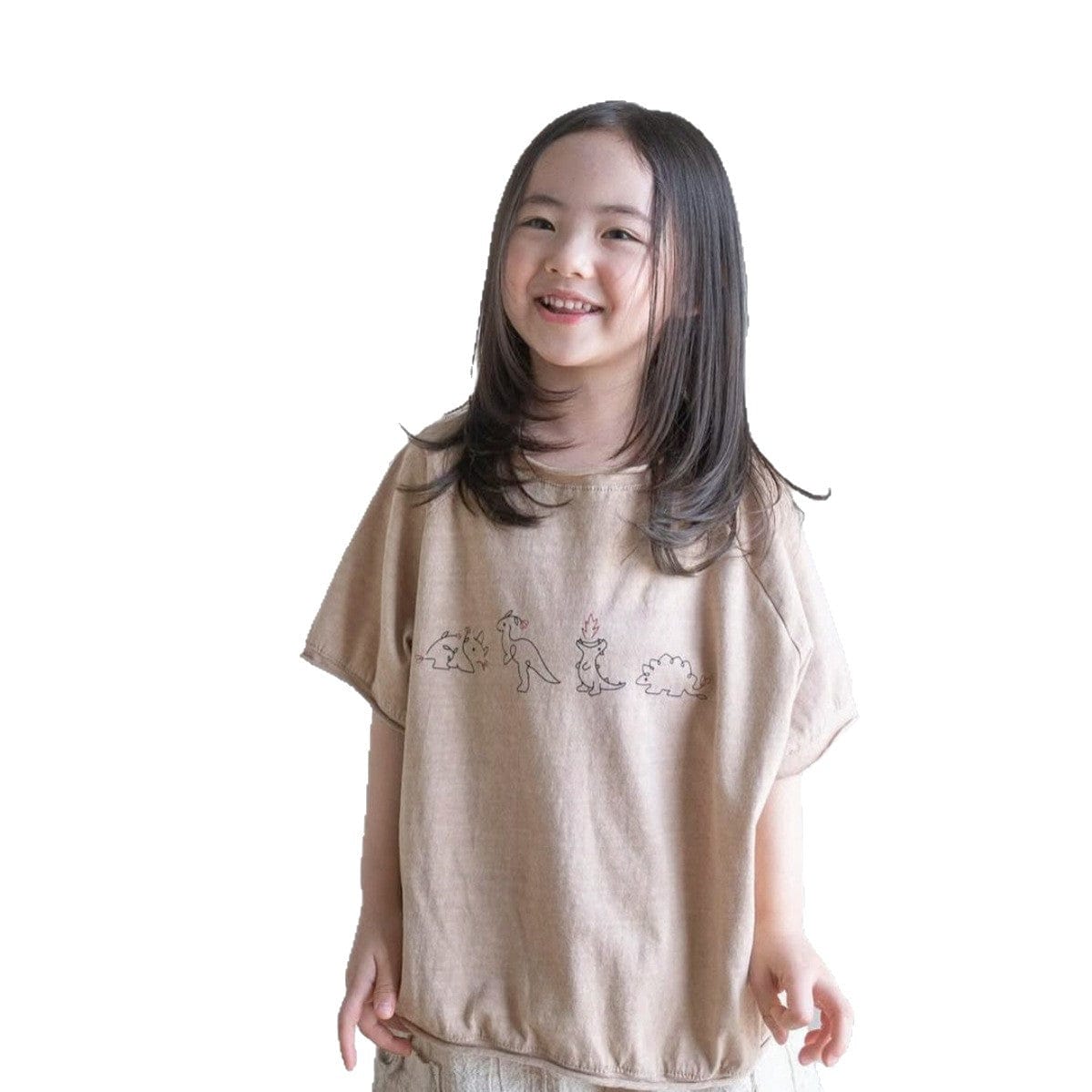 半袖Tシャツ ダイナソー恐竜プリント半袖Tシャツ【mh0010211】