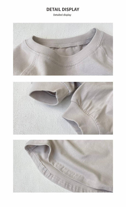 長袖Tシャツ 長袖Tシャツ スウェット素材 レインボー刺繍 ラグランスリーブトップス【mh0011372】