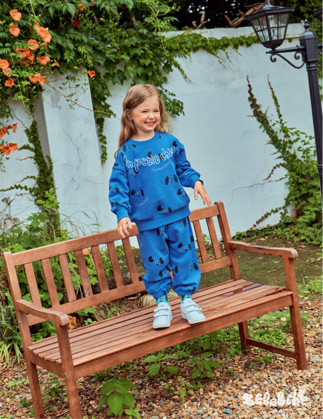 長袖セットアップ ドッグ柄スウェットシャツ+ジョガーパンツセットアップ 2点セット【mh0010985】