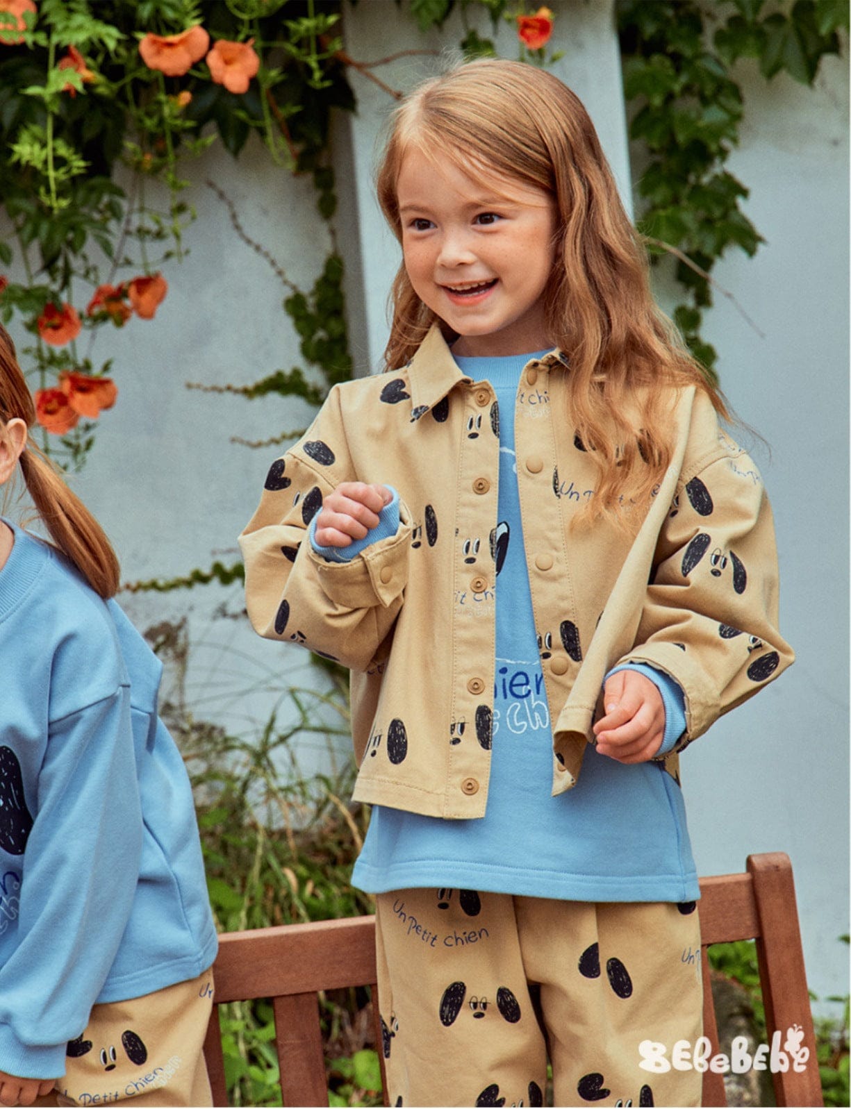 長袖セットアップ ドッグ柄ジャケット/犬プリントスウェット/いぬ柄パンツ【mh0010984】