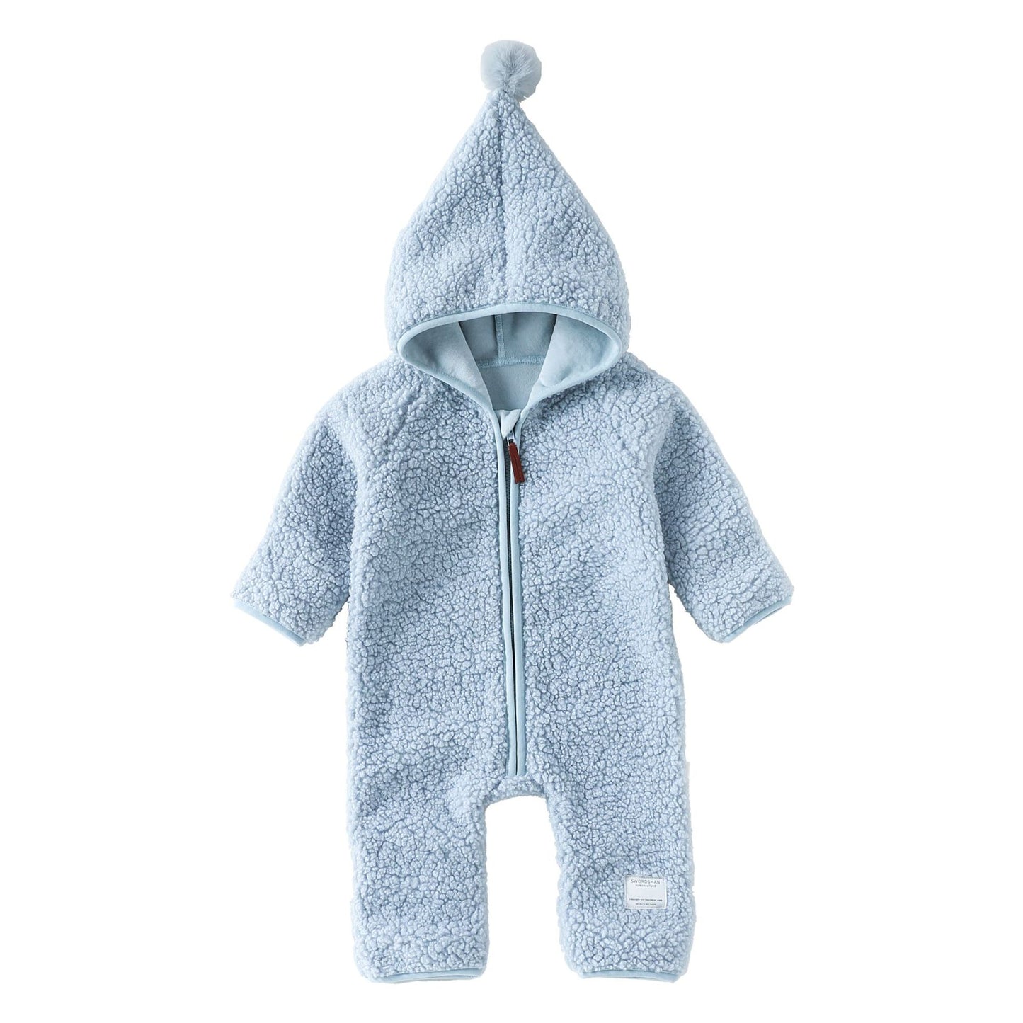 アウタージャンプスーツ Light Blue / 66cm アウタージャンプスーツ ボア 厚手 とんがりフーディ【mh0011706】