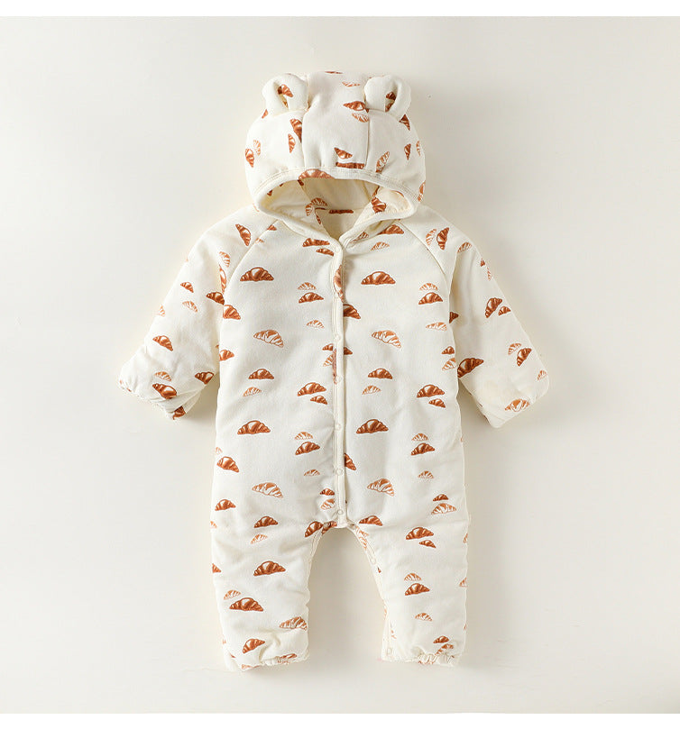 アウタージャンプスーツ アウタージャンプスーツ 耳付 中綿 厚手 手足カバー付【mh0011701】