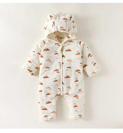 アウタージャンプスーツ アウタージャンプスーツ 耳付 中綿 厚手 手足カバー付【mh0011701】