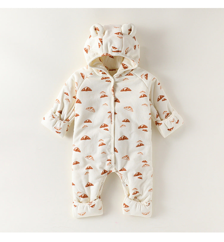 アウタージャンプスーツ アウタージャンプスーツ 耳付 中綿 厚手 手足カバー付【mh0011701】