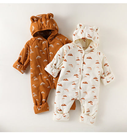 アウタージャンプスーツ アウタージャンプスーツ 耳付 中綿 厚手 手足カバー付【mh0011701】