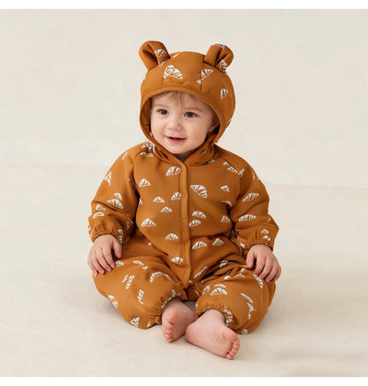 アウタージャンプスーツ アウタージャンプスーツ 耳付 中綿 厚手 手足カバー付【mh0011701】