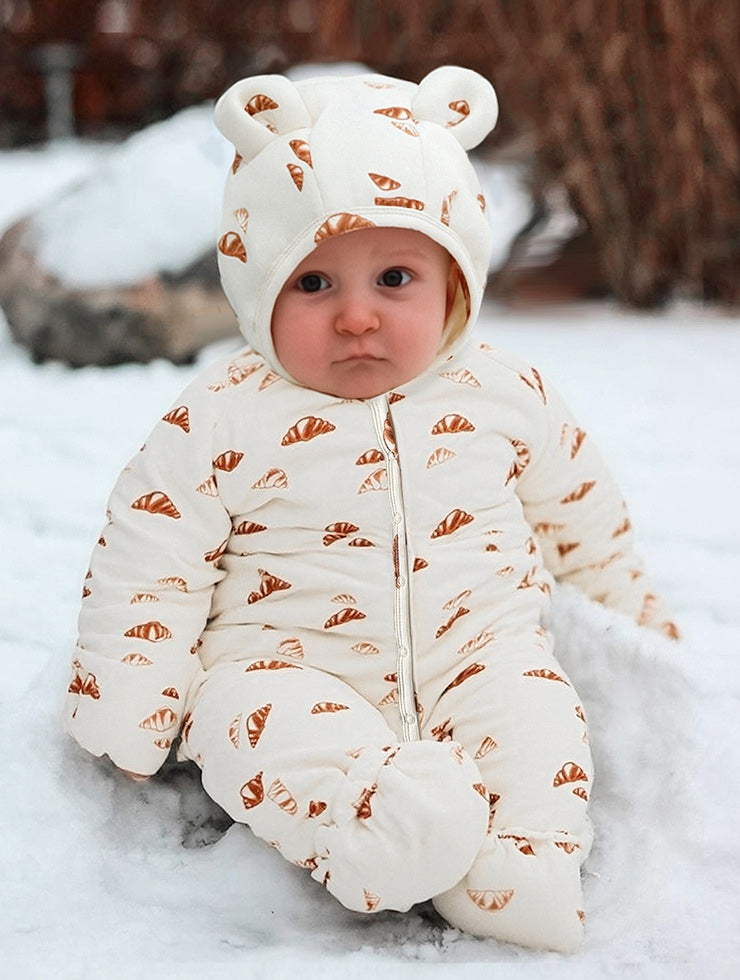 アウタージャンプスーツ アウタージャンプスーツ 耳付 中綿 厚手 手足カバー付【mh0011701】