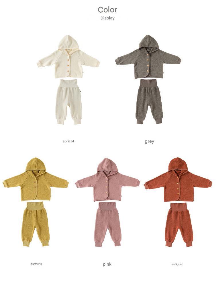 長袖セットアップ スウェットジャケット/パンツ 厚手 フード付 カジュアル 【mh0011703】