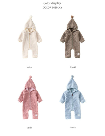 アウタージャンプスーツ アウタージャンプスーツ ボア 厚手 とんがりフーディ【mh0011706】