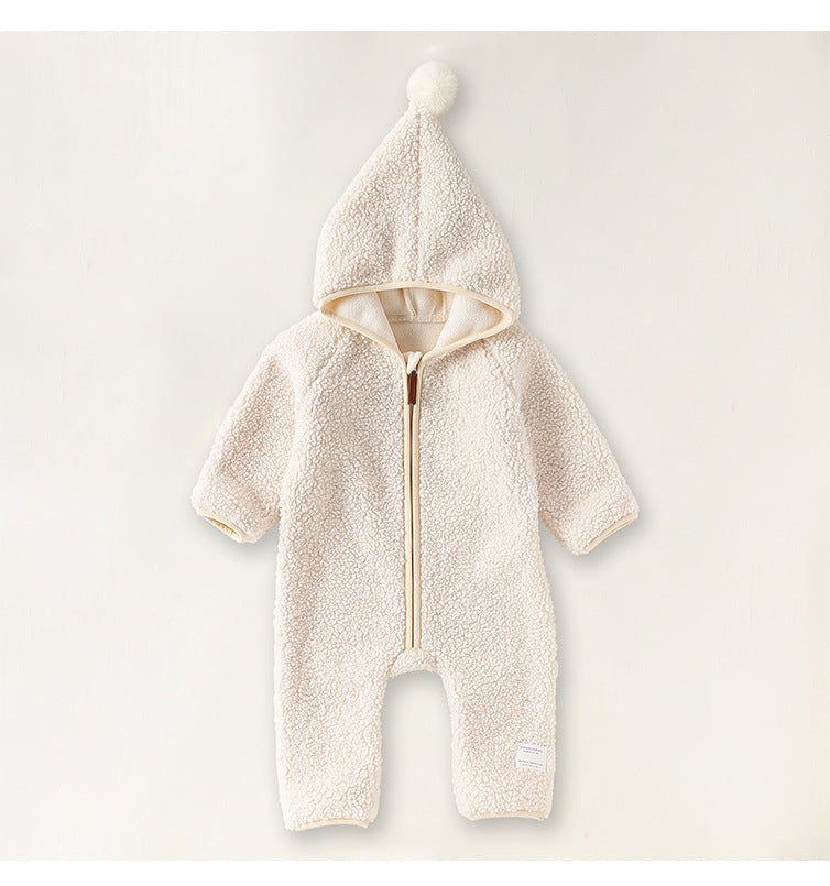 アウタージャンプスーツ アウタージャンプスーツ ボア 厚手 とんがりフーディ【mh0011706】