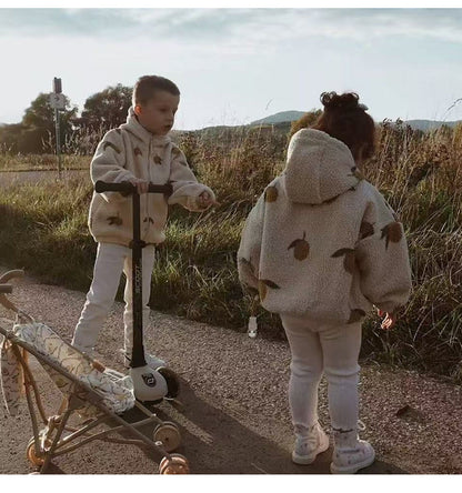 ショートコート・ジャケット・ジャンパー ボアジャケット 厚手 チェリーレモンダイナソーブレッド フード付 カジュアル アウター【mh0011708】