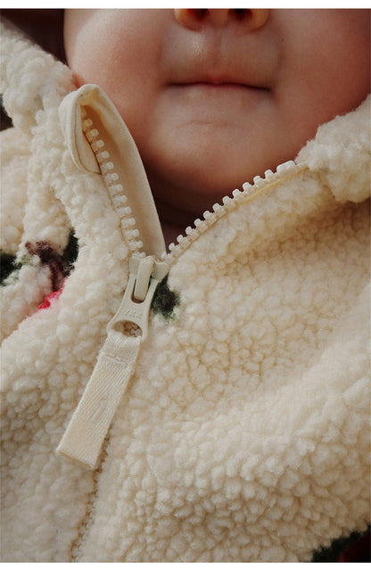 アウタージャンプスーツ アウタージャンプスーツ チェリーレモンダイナソーブレッド ボア 厚手 フード付 防寒【mh0011709】