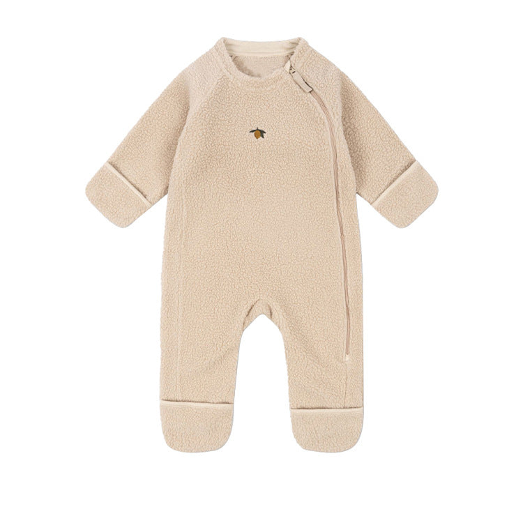 アウタージャンプスーツ アウタージャンプスーツ ボアフリース 刺繍 防寒 ジップアップ【mh0011711】