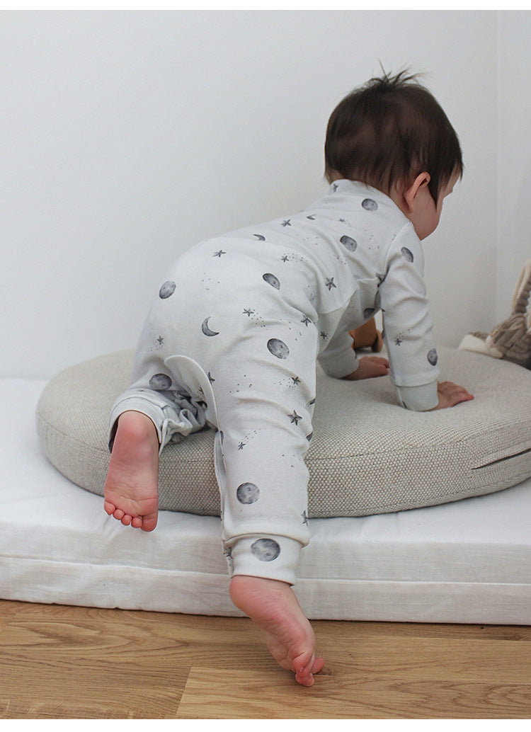 長袖ロンパース 長袖ジャンプスーツ アニマルプリント ロンパース【mh0011725】