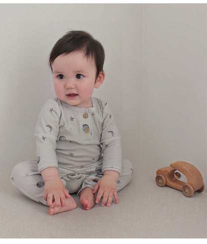 長袖ロンパース 長袖ジャンプスーツ アニマルプリント ロンパース【mh0011725】