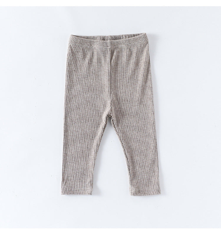 ロンパースセットアップ 長袖ロンパース/パンツ ショルダーフリル 無地 ベーシック ボディスーツ【mh0011729】