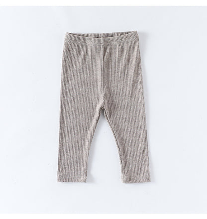 ロンパースセットアップ 長袖ロンパース/パンツ ショルダーフリル 無地 ベーシック ボディスーツ【mh0011729】