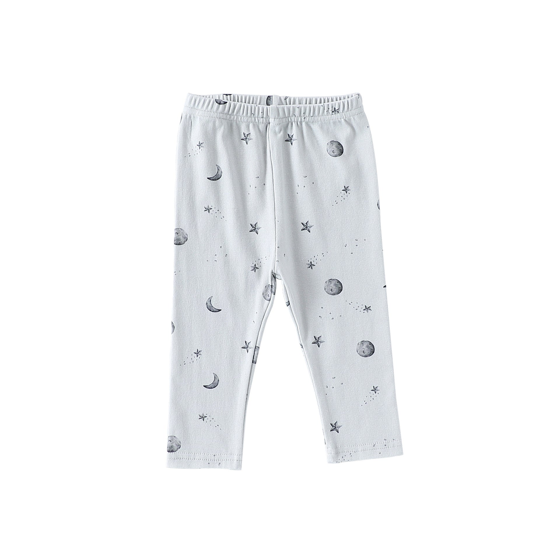 ロンパースセットアップ moon pants / 66cm 長袖肌着ロンパース/パンツ アニマル/星月プリント ボディスーツ【mh0011724】
