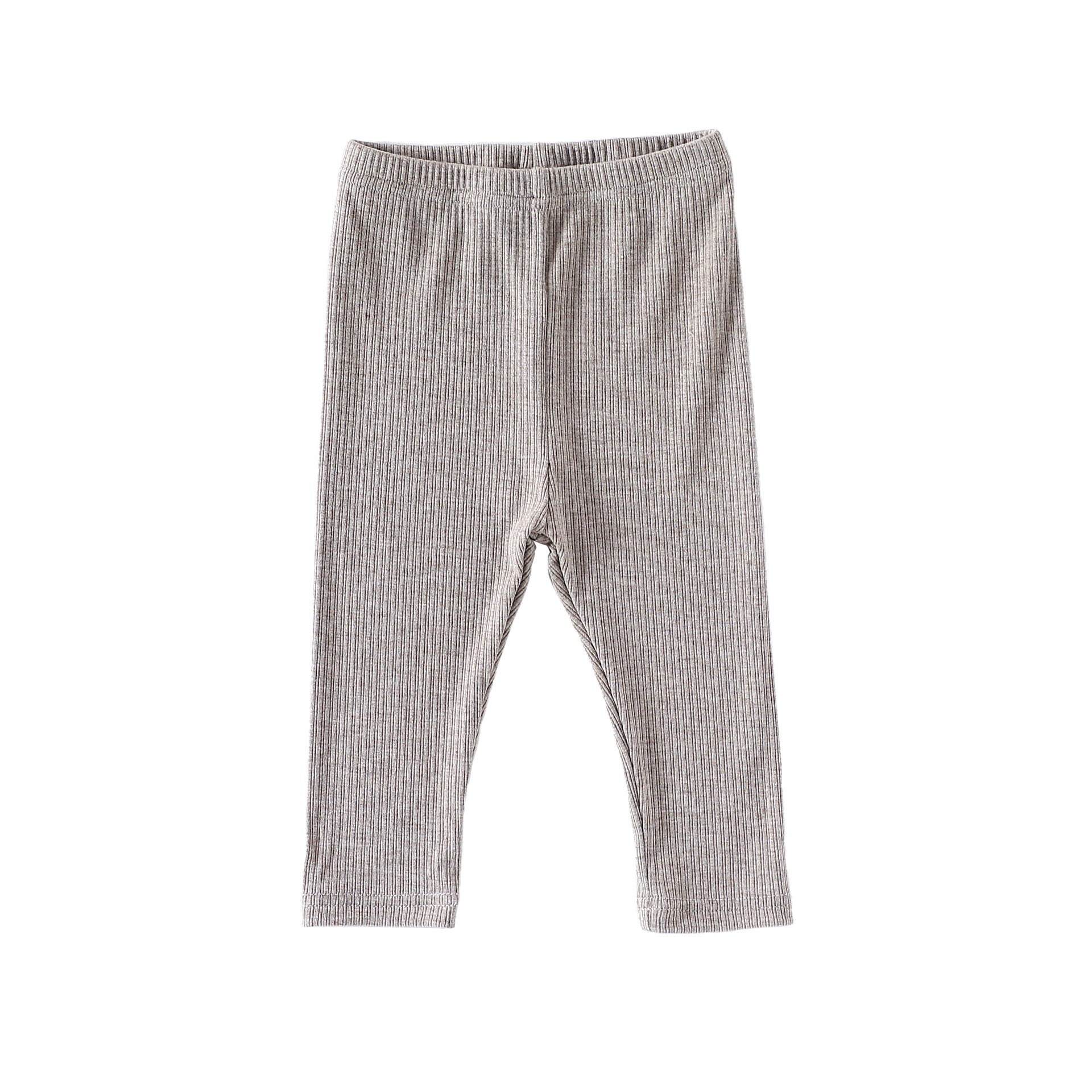 ロンパースセットアップ Oatmeal pants / 66cm 長袖ロンパース/パンツ ショルダーフリル 無地 ベーシック ボディスーツ【mh0011729】