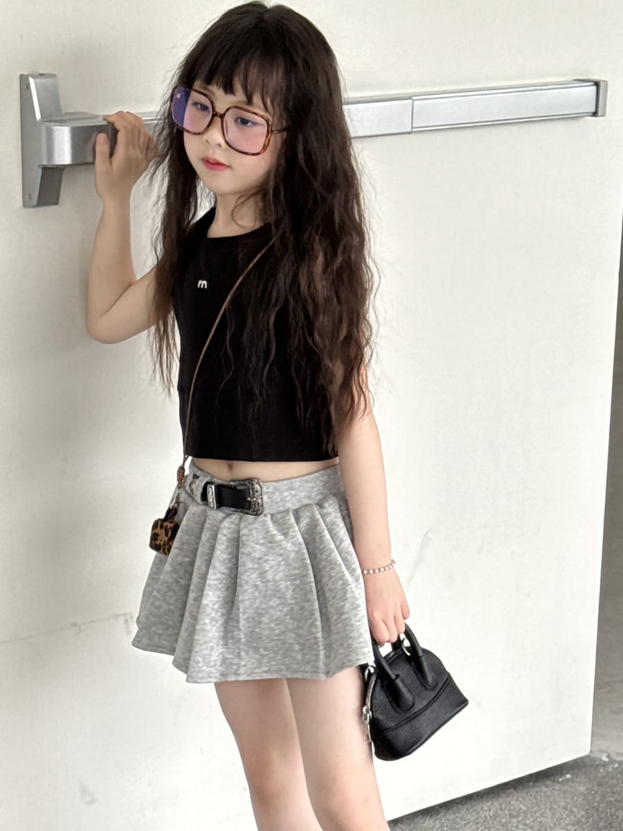 Belted Pleated Skirt プリーツ ミニスカート【mh0013076】 mamahalo kids スカート