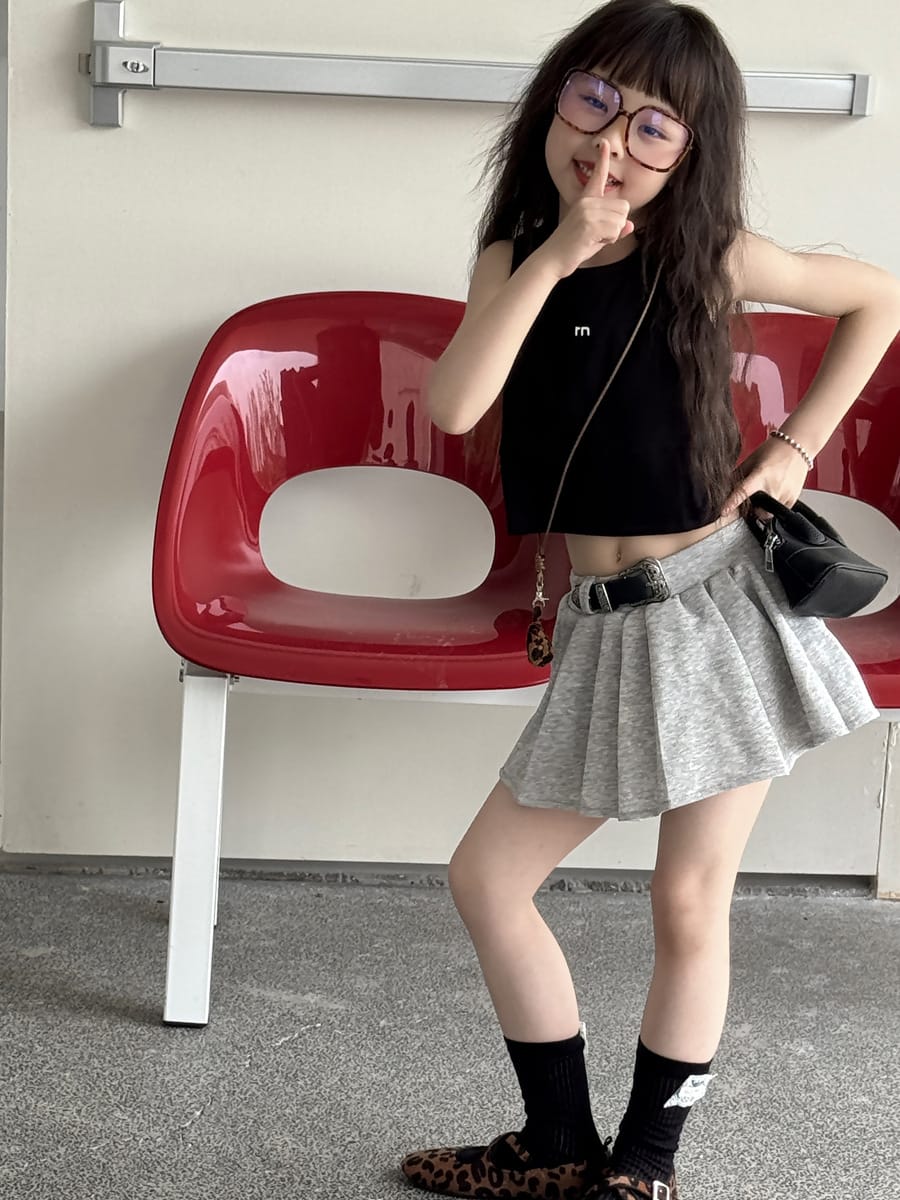 Belted Pleated Skirt プリーツ ミニスカート【mh0013076】 mamahalo kids スカート