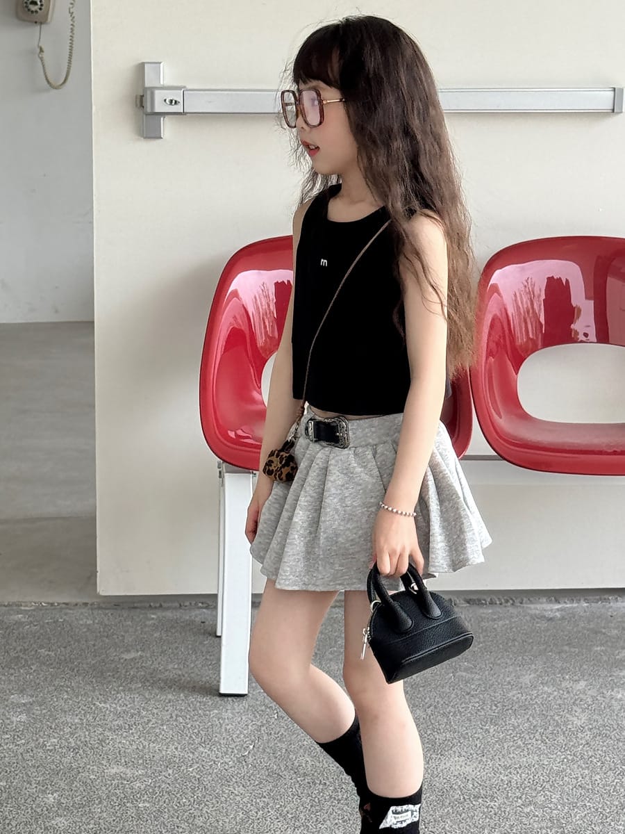 Belted Pleated Skirt プリーツ ミニスカート【mh0013076】 mamahalo kids スカート