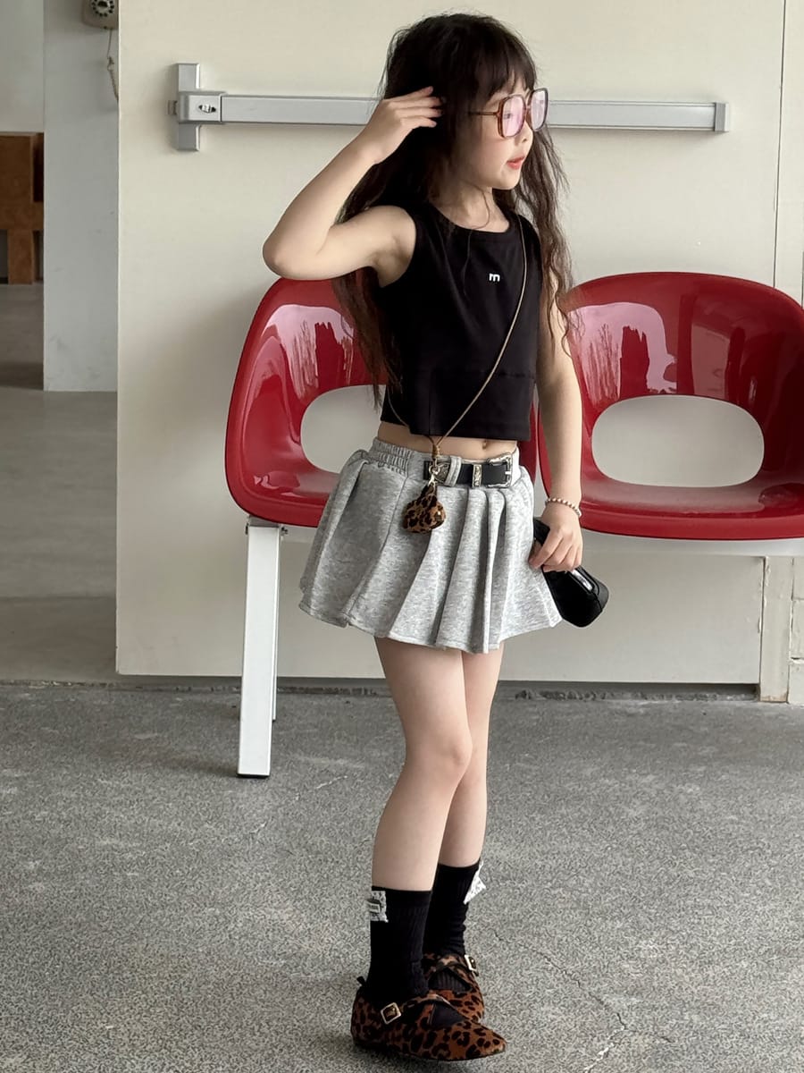 Belted Pleated Skirt プリーツ ミニスカート【mh0013076】 mamahalo kids スカート