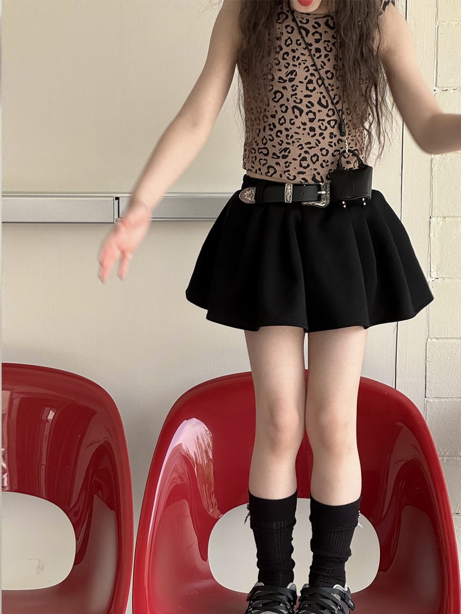 Belted Pleated Skirt プリーツ ミニスカート【mh0013076】 mamahalo kids スカート