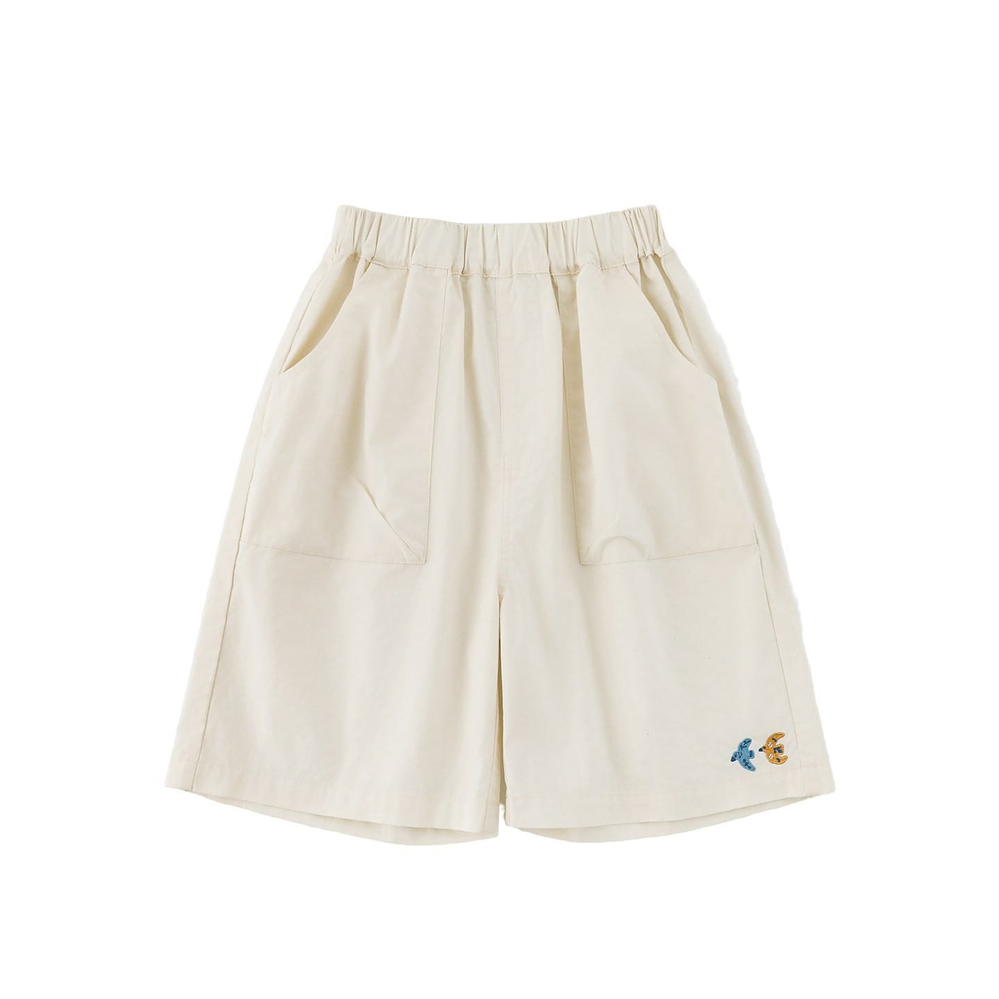 Bird Print Cotton Tee & Wide Shorts 小鳥プリント 半袖Tシャツ ショートパンツ【mh0012729】 Pants Off-White【pre-order】 / 90cm YoehYaul 半袖セットアップ