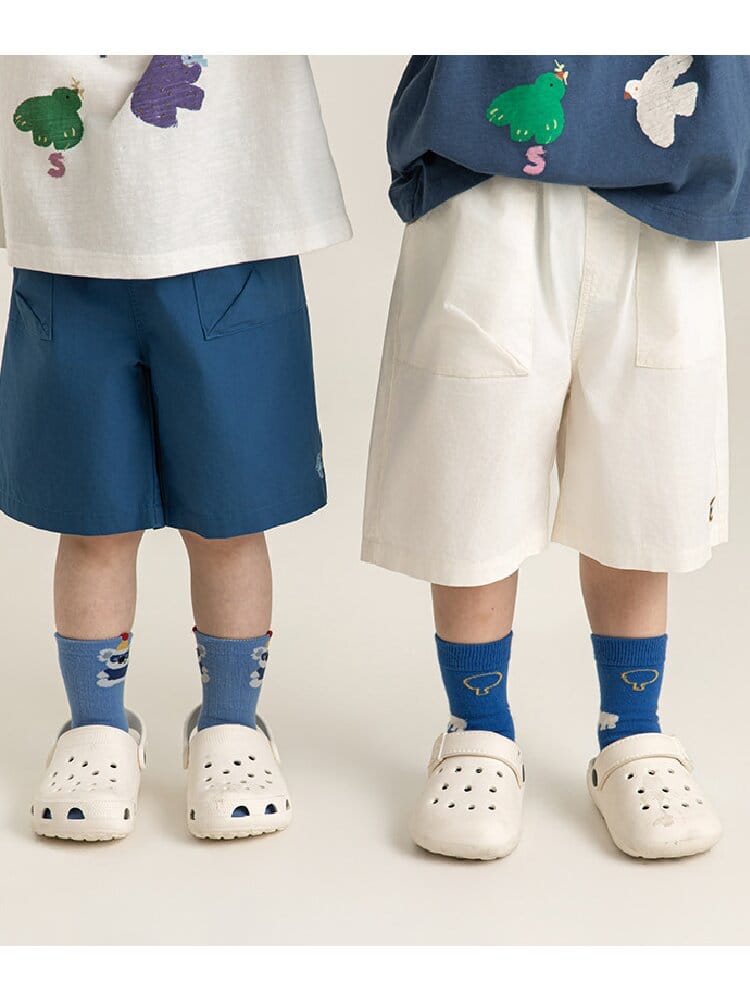 Bird Print Cotton Tee & Wide Shorts 小鳥プリント 半袖Tシャツ ショートパンツ【mh0012729】 YoehYaul 半袖セットアップ