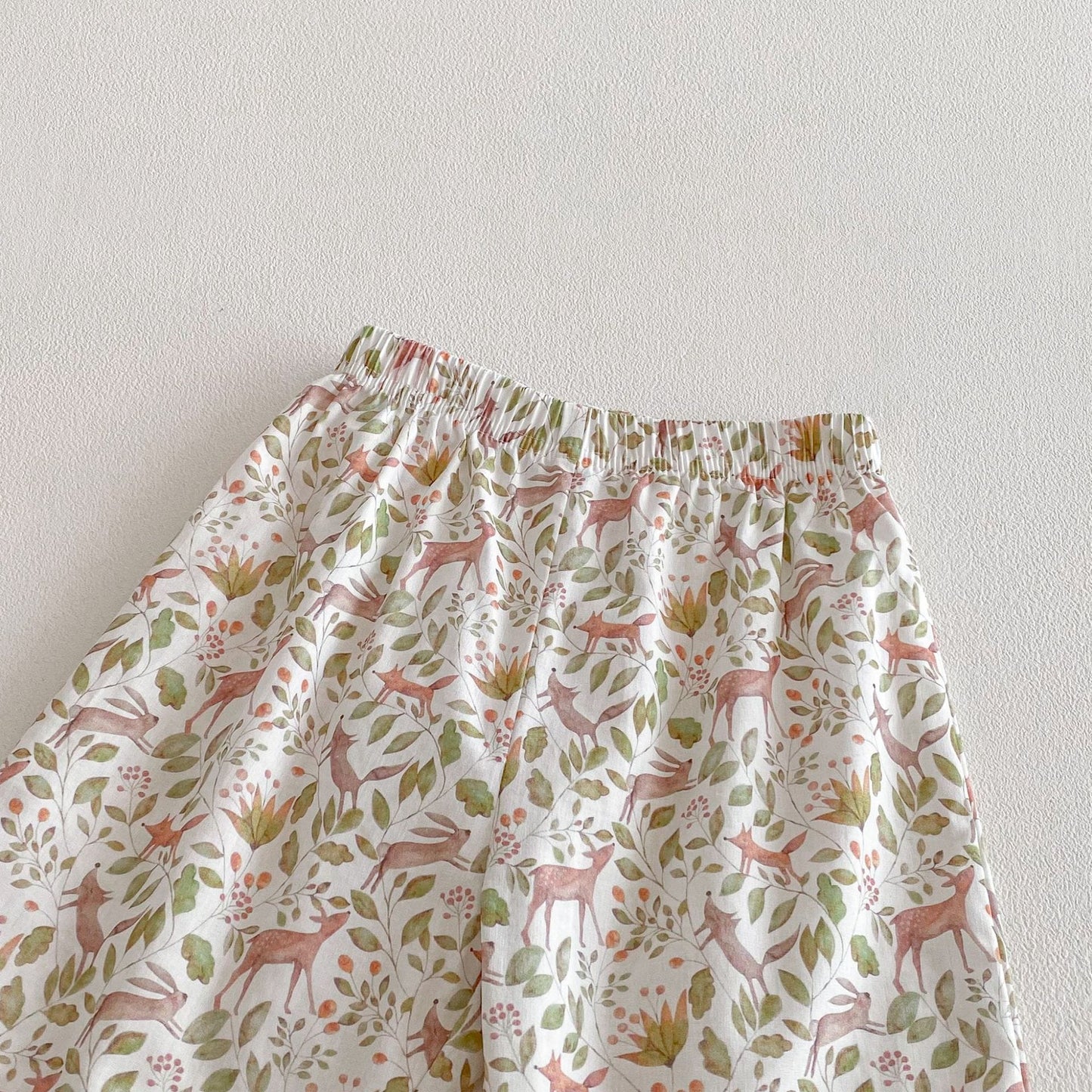 Botanical Print Shirt Shorts Set ボタニカルプリント セットアップ【mh0012722】 angou ノースリーブセットアップ