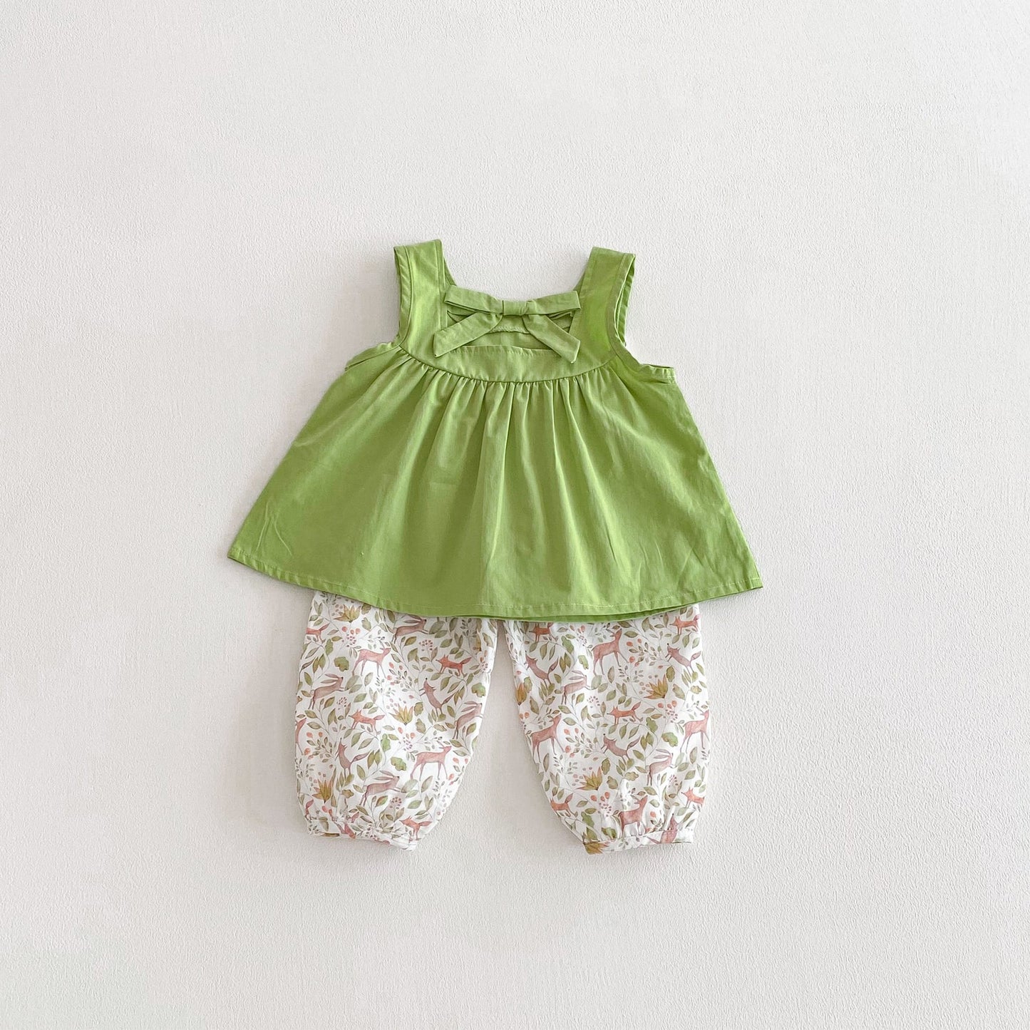 Botanical Print Shirt Shorts Set ボタニカルプリント セットアップ【mh0012722】 angou ノースリーブセットアップ