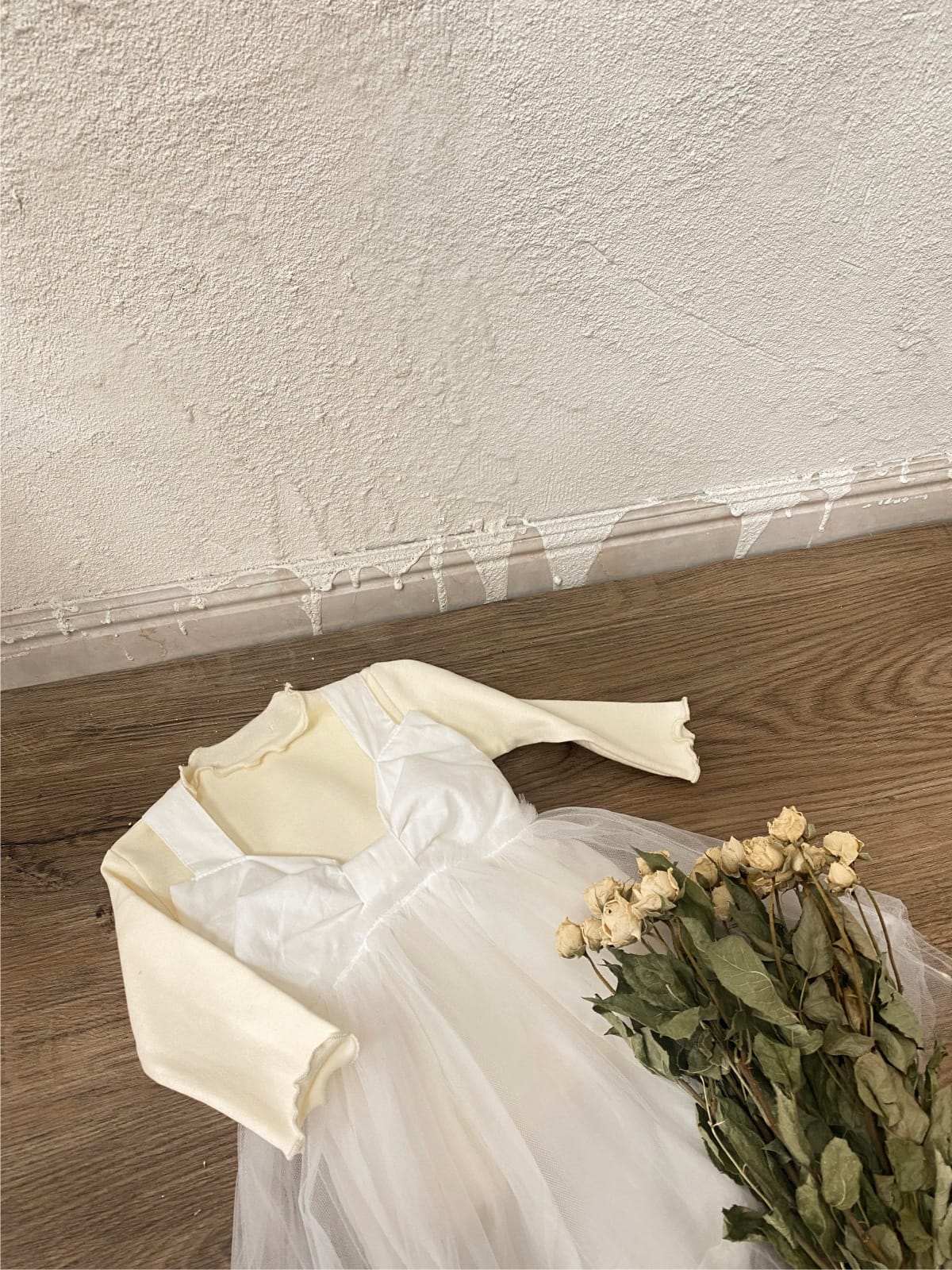 Bow Back Tulle Romper Dress ビッグリボン ノースリーブ チュールロンパース【mh0012700】 BBAMMA ノースリーブロンパース