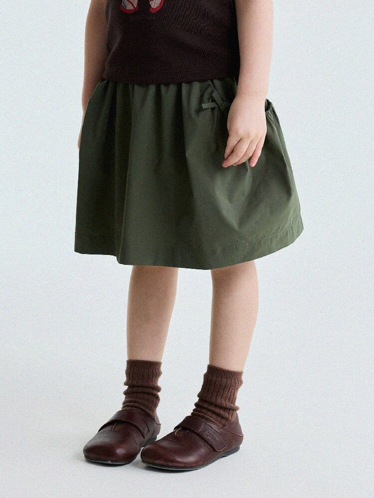 Bow Detail Culottes ギャザー キュロットスカート【mh0013181】 yunerma ハーフパンツ・ショートパンツ