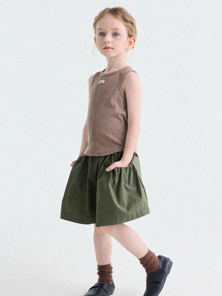 Bow Detail Culottes ギャザー キュロットスカート【mh0013181】 yunerma ハーフパンツ・ショートパンツ