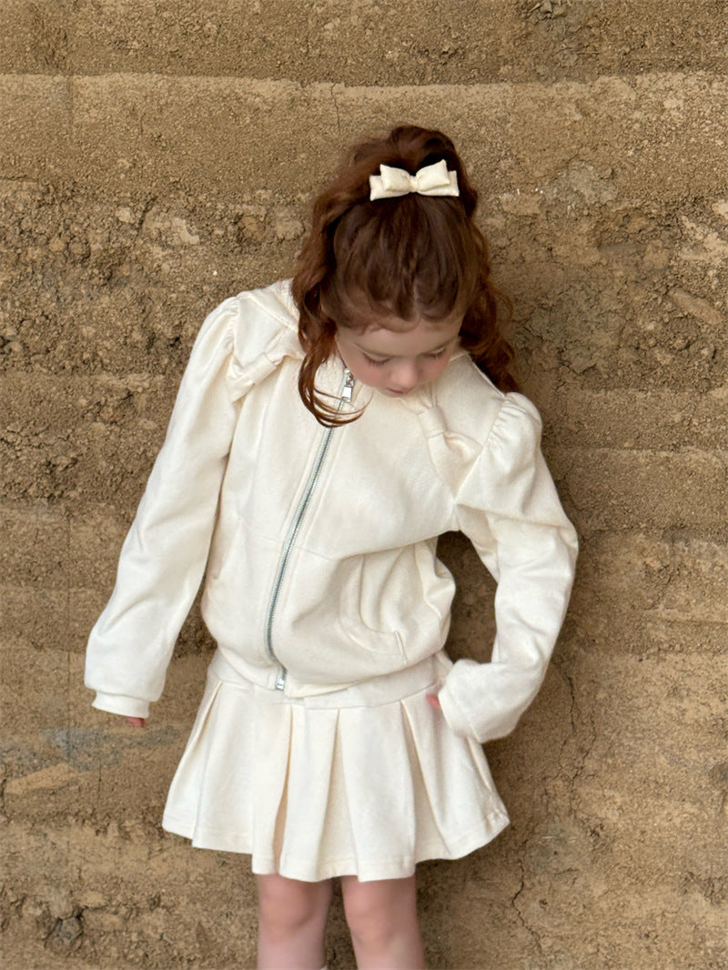 Bow Hoodie Skirt Set 立体リボン 長袖パーカー スカートセット【mh0012413】 mamahalo shop