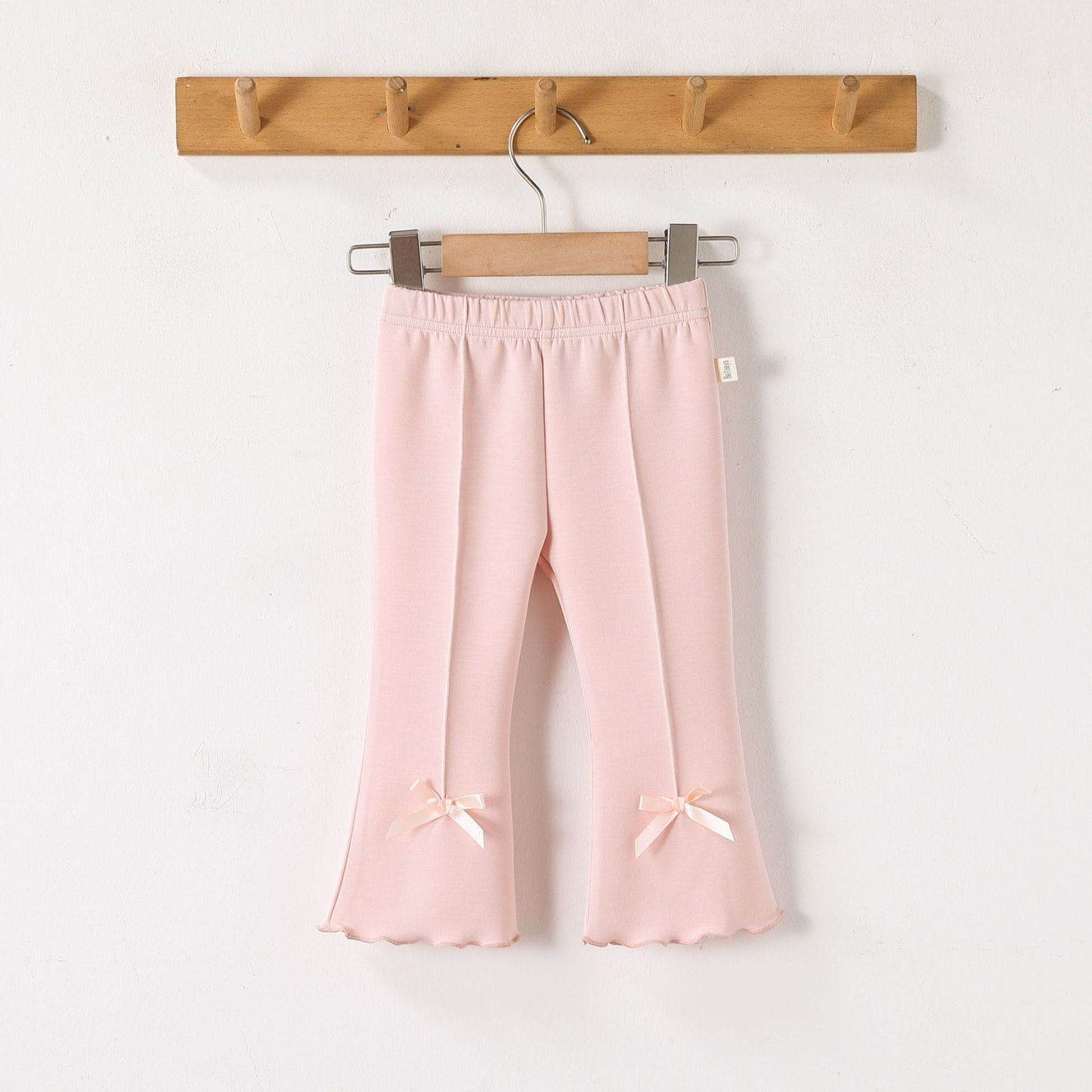 Bow Modal Flared Leggings リボン フレアレギンス【mh0012334】 mamahalo shop