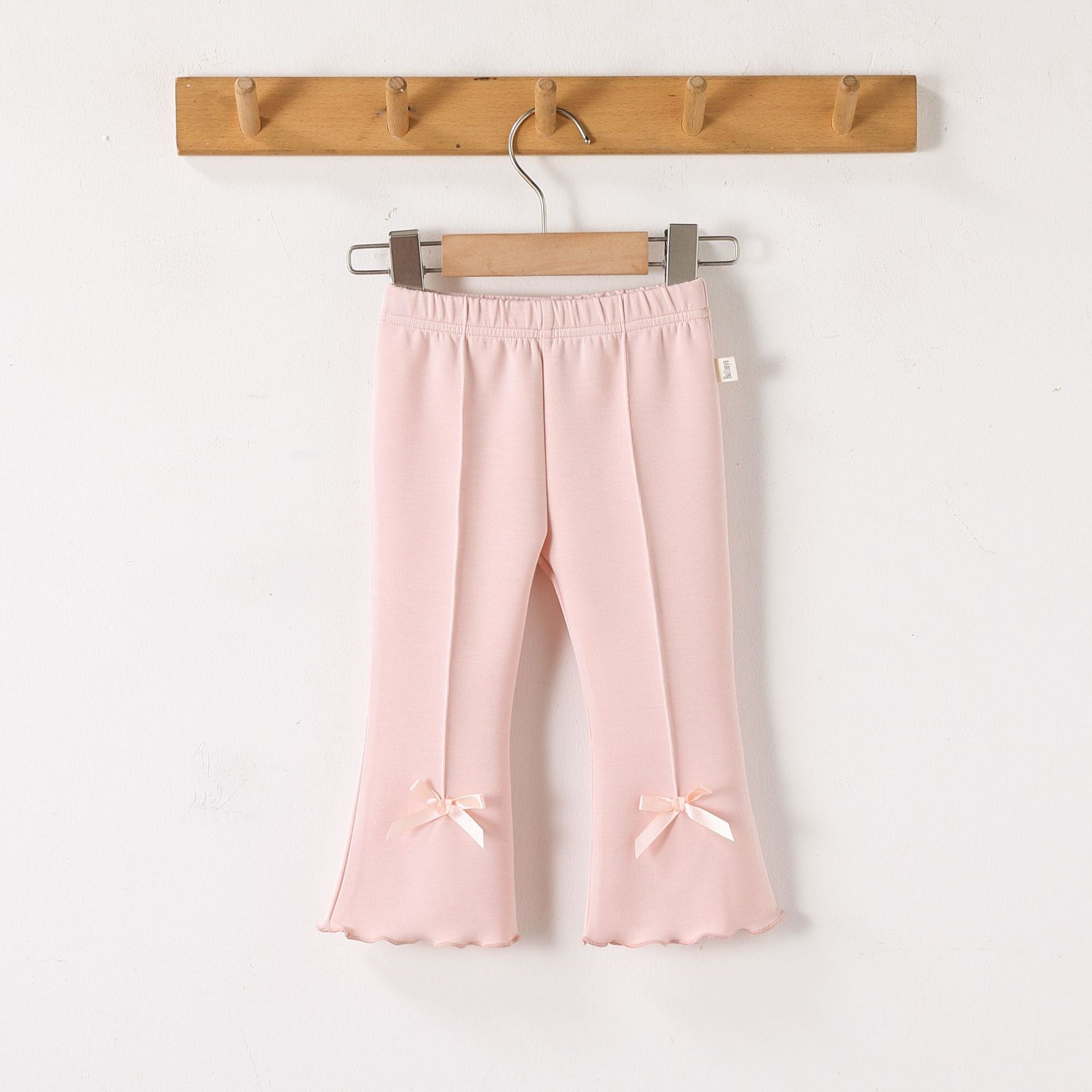 Bow Modal Flared Leggings リボン フレアレギンス【mh0012334】 mamahalo shop