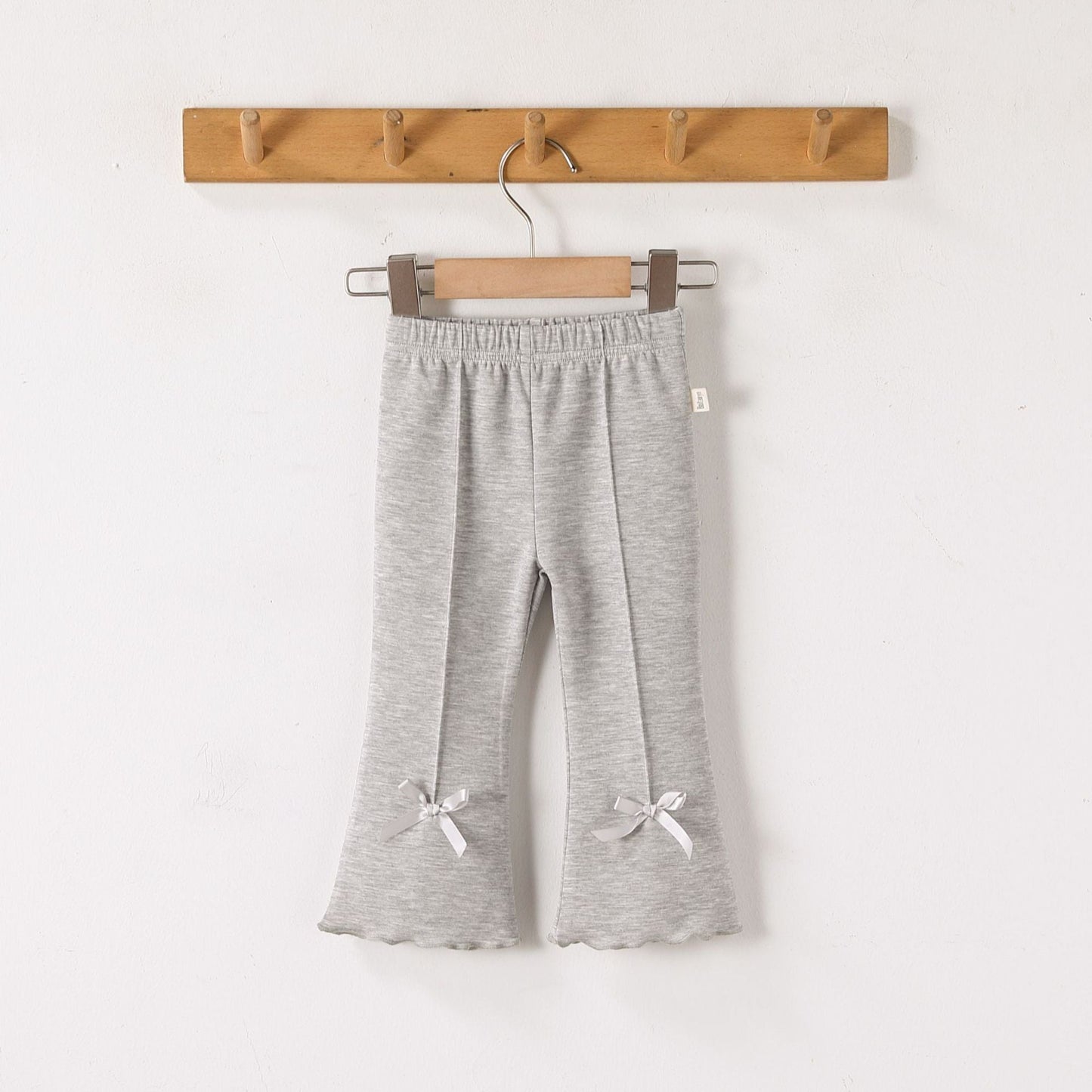 Bow Modal Flared Leggings リボン フレアレギンス【mh0012334】 mamahalo shop