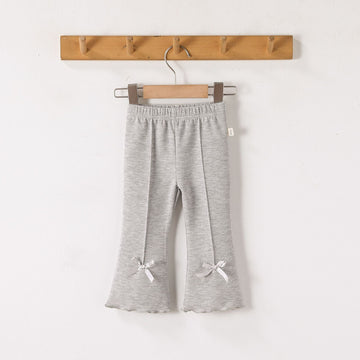 Bow Modal Flared Leggings リボン フレアレギンス【mh0012334】 mamahalo shop