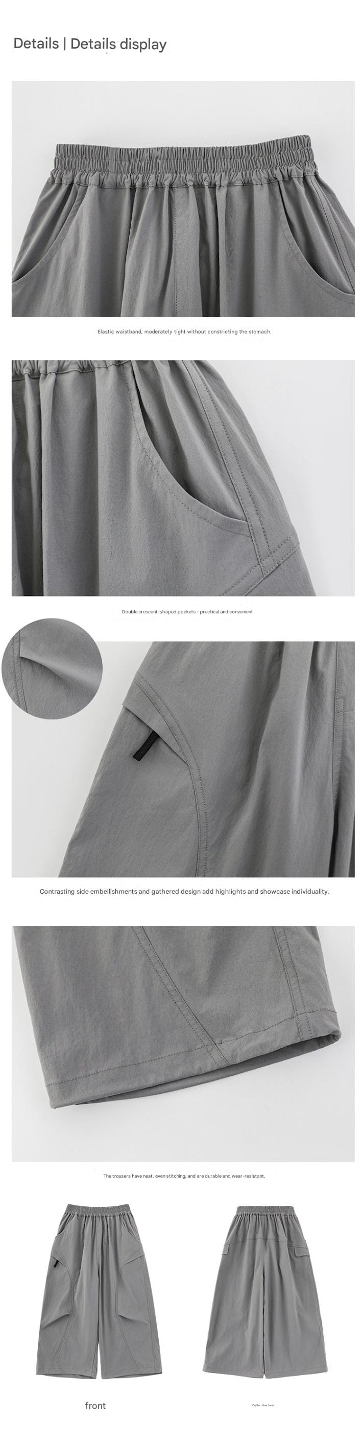 Breathable Quick-Dry Cargo Long Pants 吸湿速乾 ナイロン カーゴ ロングパンツ【mh0012732】 YoehYaul ロングパンツ・スウェットパンツ