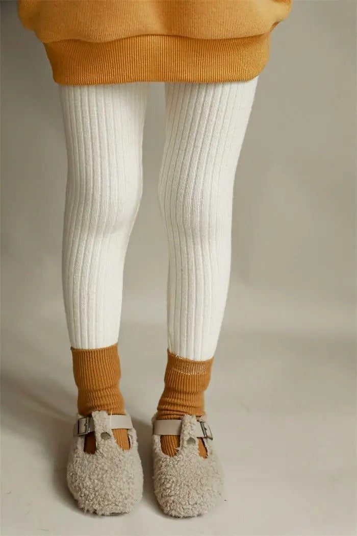 -キッズ リブニット レギンス パンツ【mh0000216】 - mamahalo shop - レギンスパンツ -  べビー服 - 子供服 - 男の子 - 女の子