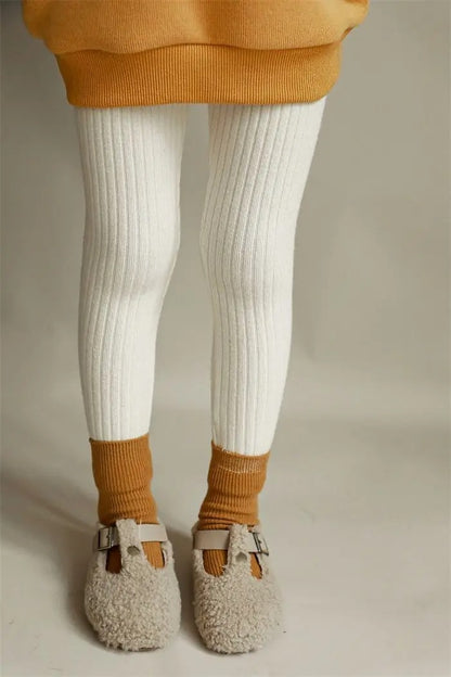 -キッズ リブニット レギンス パンツ【mh0000216】 - mamahalo shop - レギンスパンツ -  べビー服 - 子供服 - 男の子 - 女の子