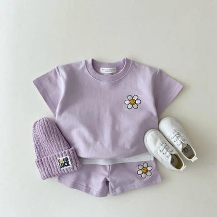 ベビー キッズ セットアップ 半袖 Tシャツ ショートパンツ - mamahalo shop - 半袖セットアップ - ベビー服 - 子供服 - 男の子 - 女の子